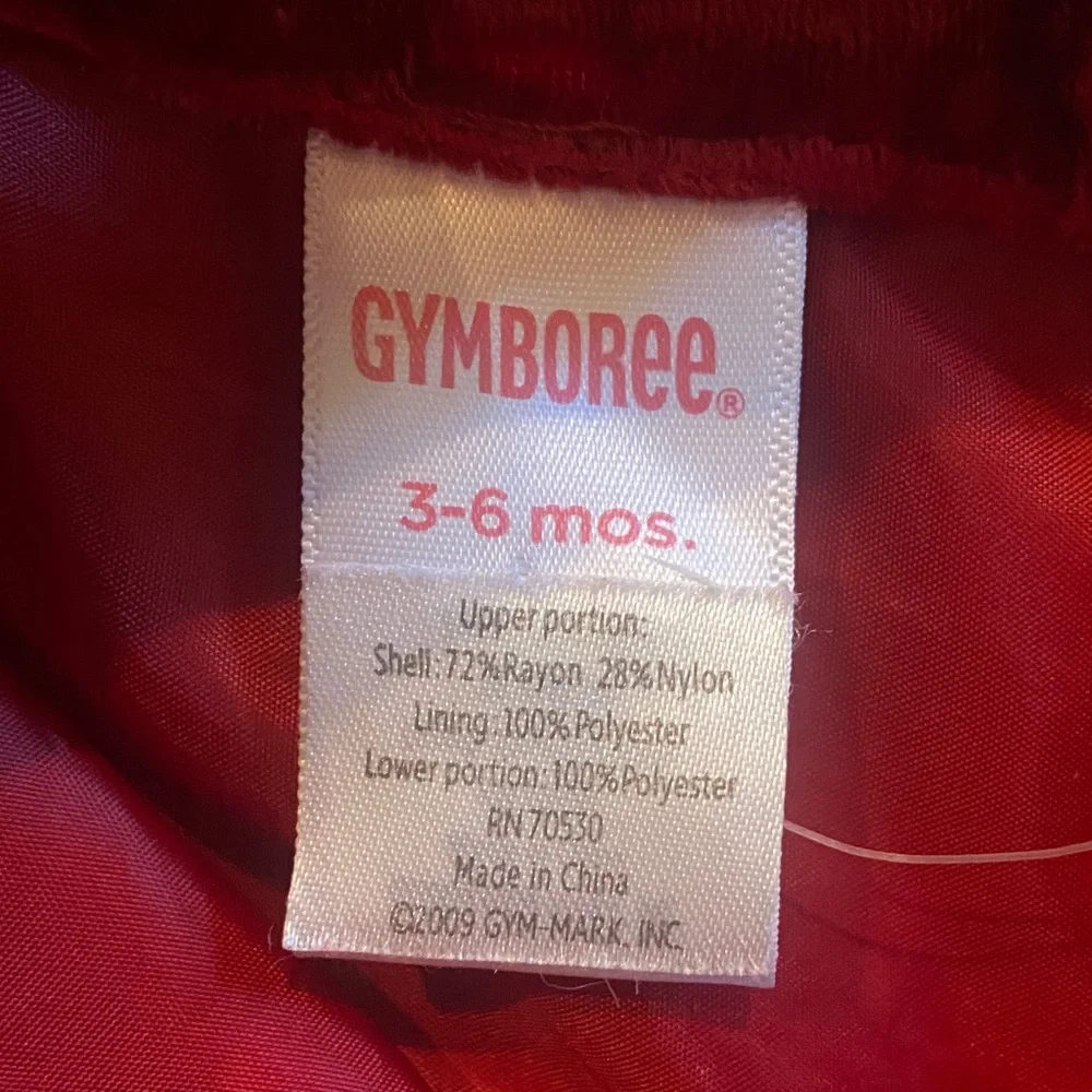 Gymboree Holiday Celebrations Red Velvet Holiday Dress 3-6 Months